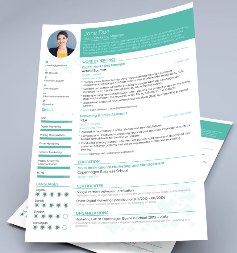 Professional CVs/Resumes